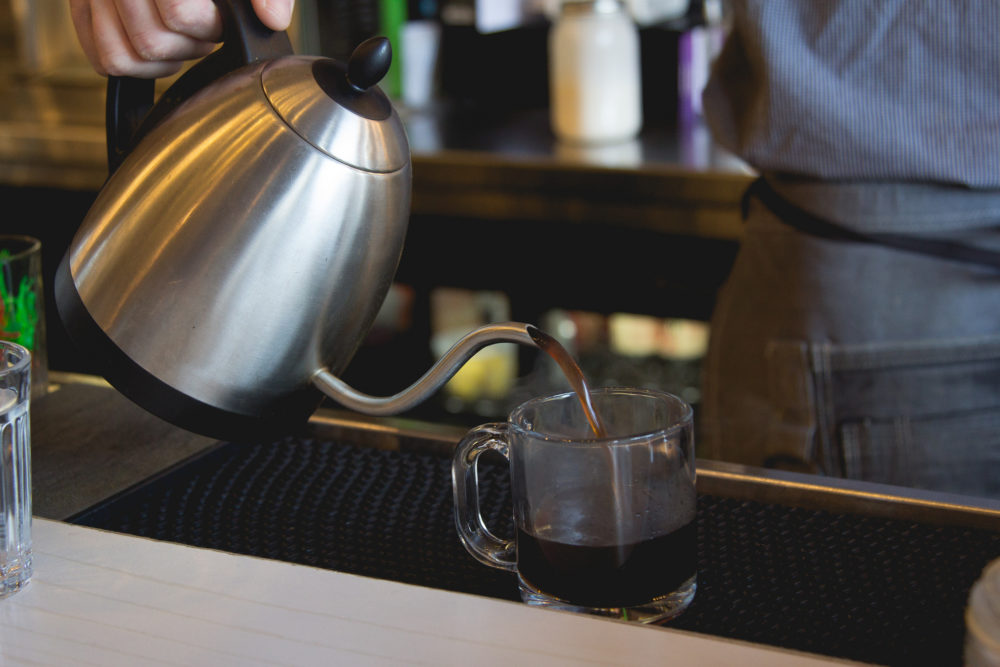 coffee being poured for a cocktail