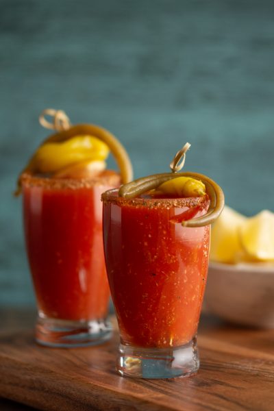 Bloody Mary Shooters Vertical