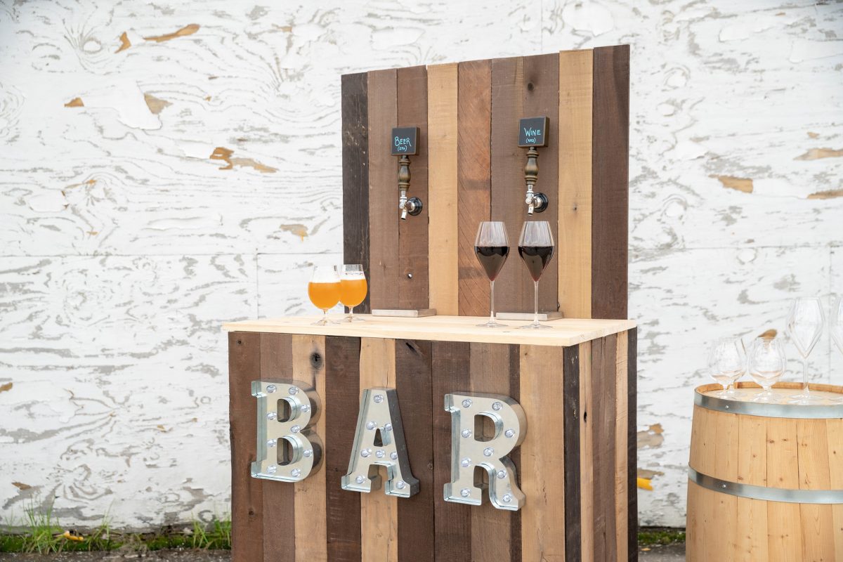 DIY Wedding Bar