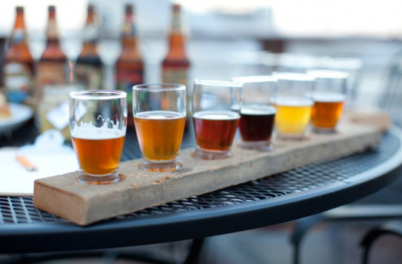 Beer Tasting Paddle by Style Me Pretty