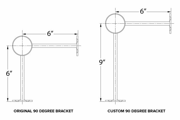 Custom Bar Rail Brackets