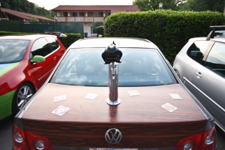 Volkswagen car kegerator