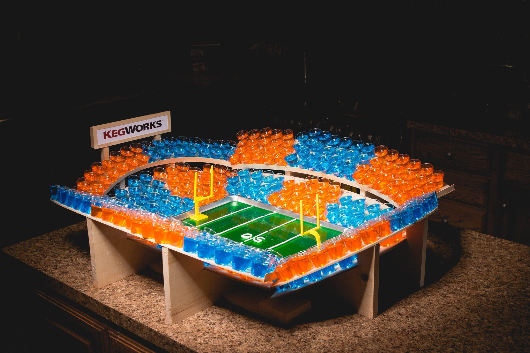 jello shot football stadium