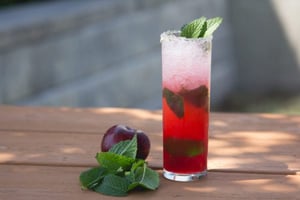 Plum Infused Rum Cocktail