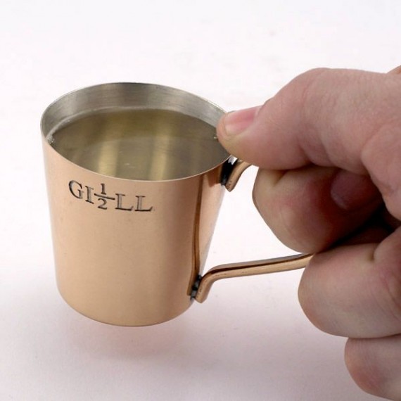 A half gill glass is made to help you drink like a pirate.