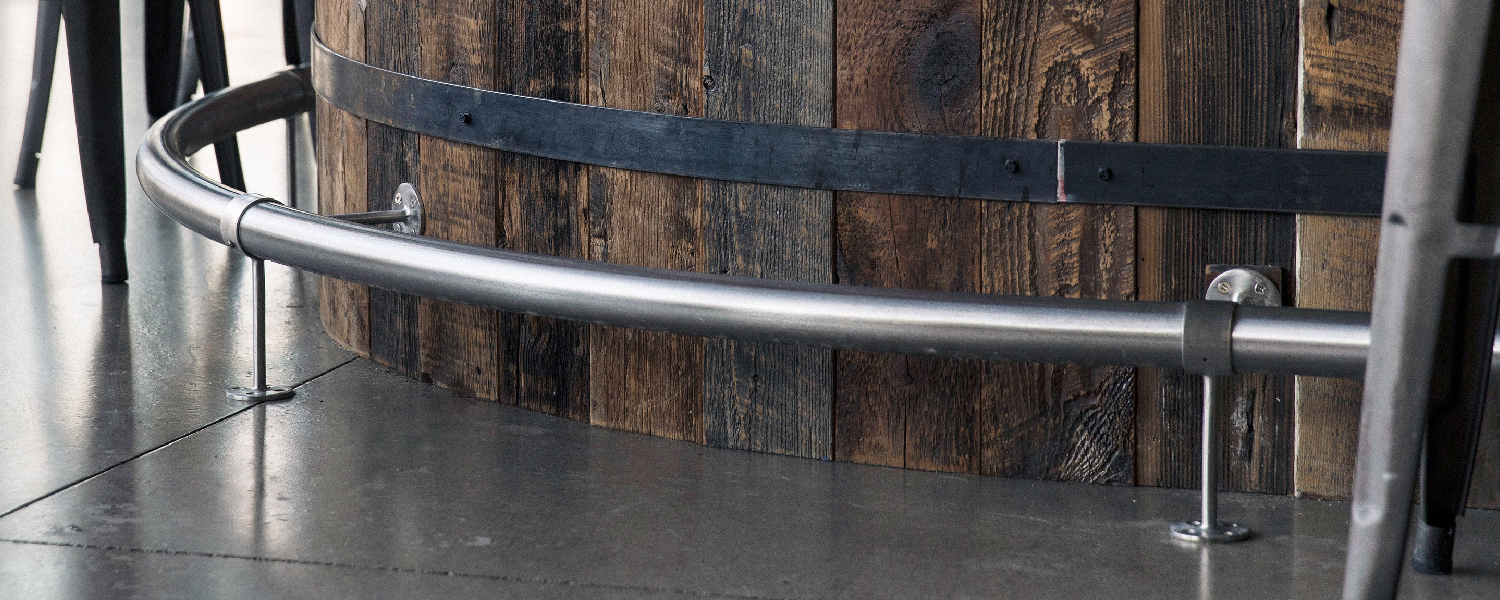 custom radius bar rail