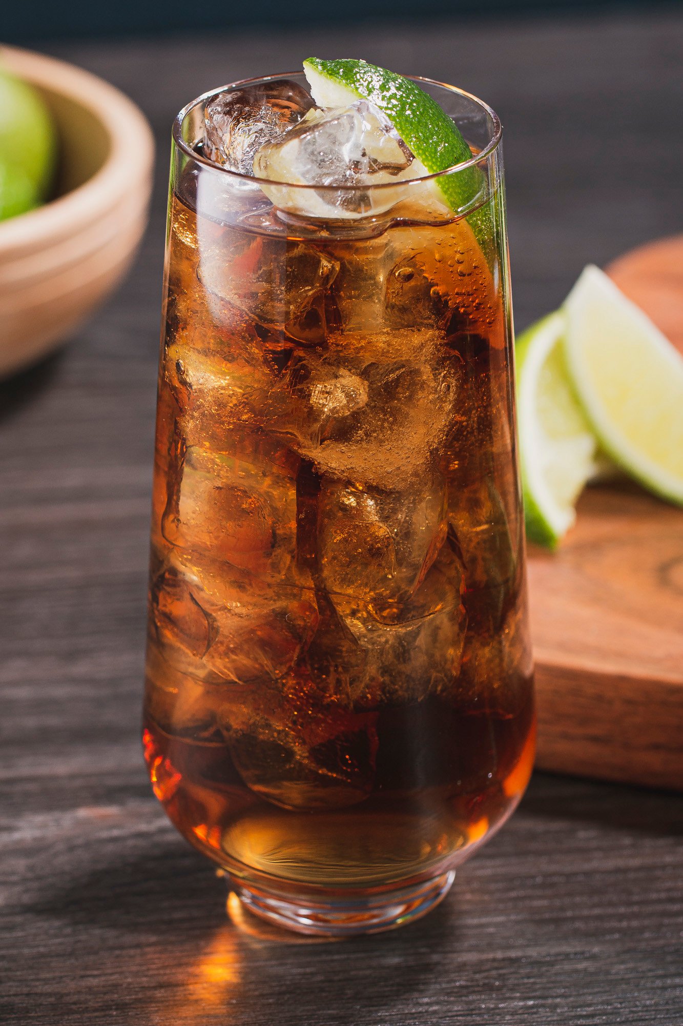 distiller cola rum and lime