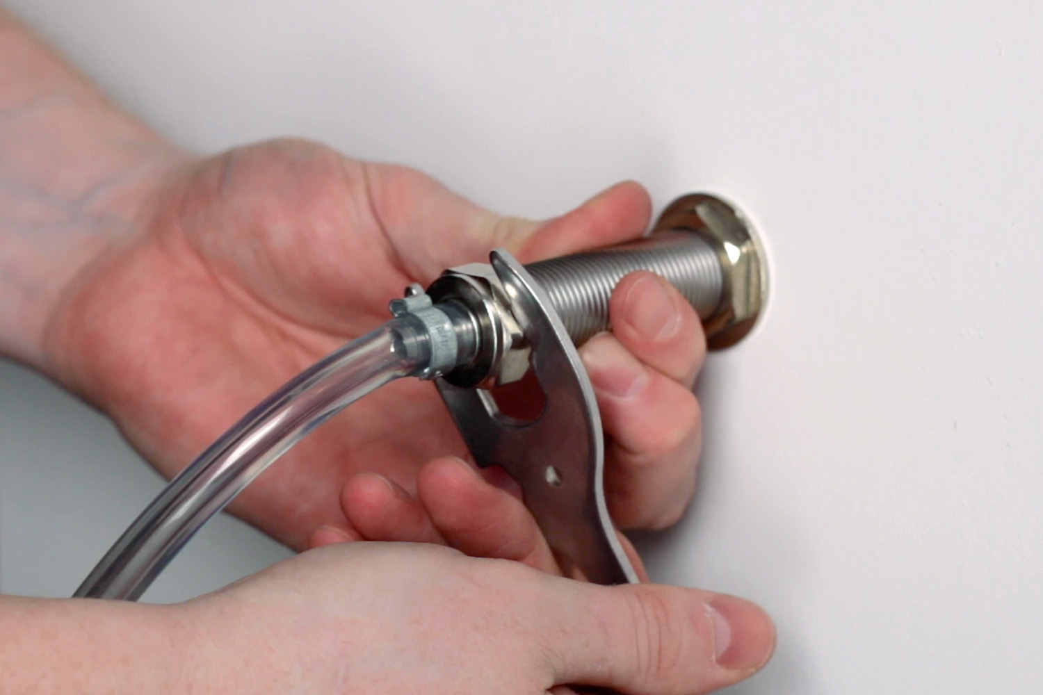 installing mounted draft faucet