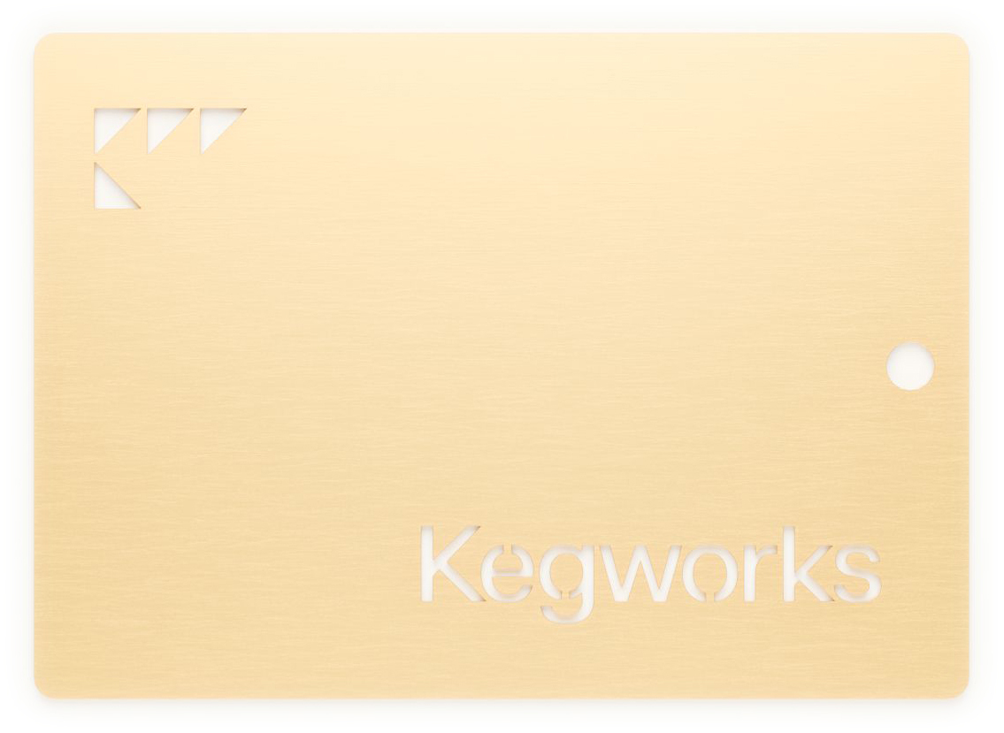 Brushed Brass Cerakote Sample Chip 1
