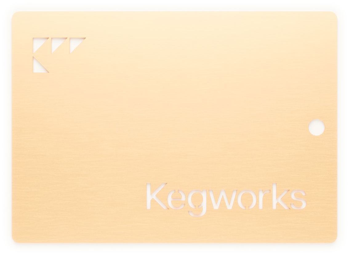 Brushed Brass Sample Chip 1
