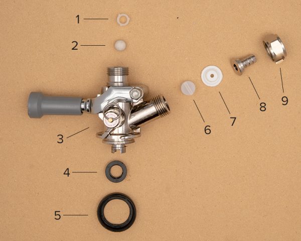 Keg Coupler Diagram