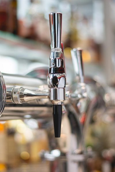 A stout faucet, a necessary component to pouring Guinness on tap.