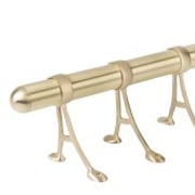 Brushed Brass Bar Rail Kits